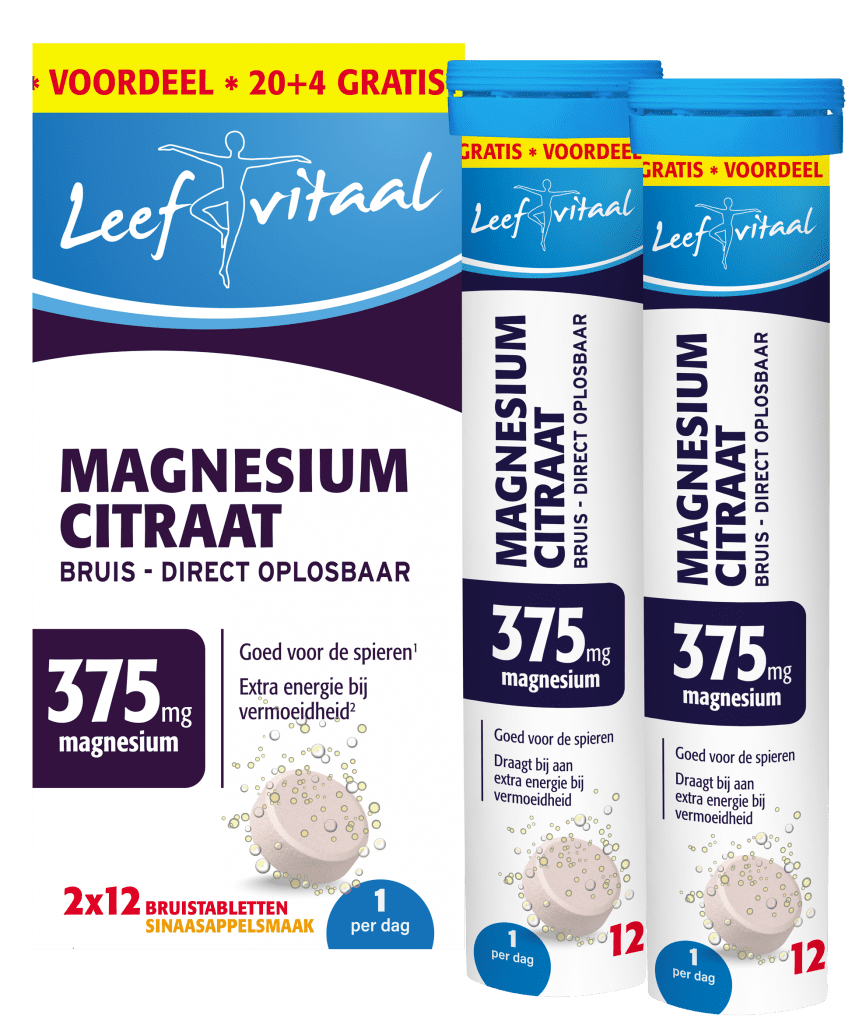 Magnesium citraat Bruistablet Leefvitaal Magnesium citraat Bruistablet Leefvitaal